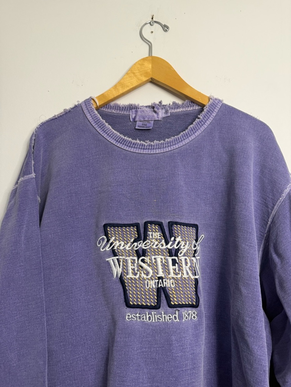 University of Western Purple Crewneck Sweatshirt - Picture 2 of 4